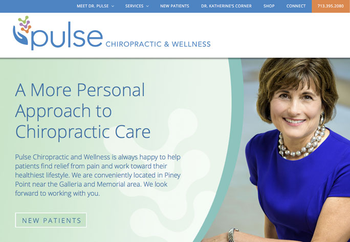 website design for pulse chiropractic