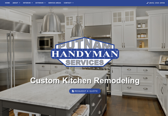 DePinho Website Design for Putnam Handyman Services in Mahopac NY