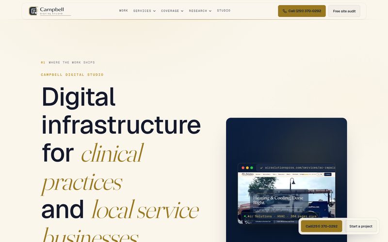 Campbell Digital Studio homepage